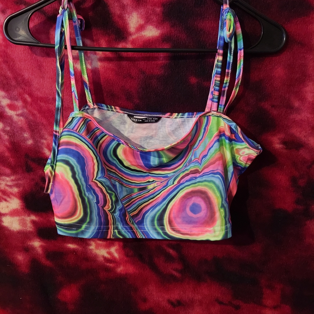 Colorful Swirl Pattern Two Piece Set - Picture 2 of 3
